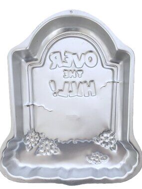 Wilton Over the Hill Cake Pan Headstone 1995 14"H x 11"W Birthday 2105-1237